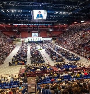 The Beginning Day of the Lombardy Region, Italy, which was held at the Unipol Forum in Assago (Milan) 