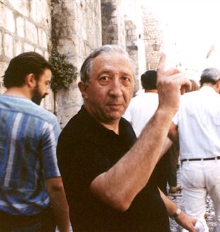 Don Giussani during a pilgrimage to the Holy Land in 1986 (© Fraternity CL)