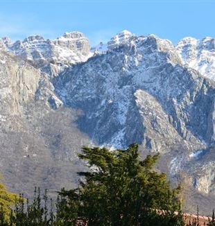 Mount Resegone seen from the PIME house in Rancio, Lecco